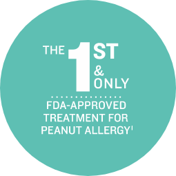 The first and only FDA-approved treatment for peanut allergy